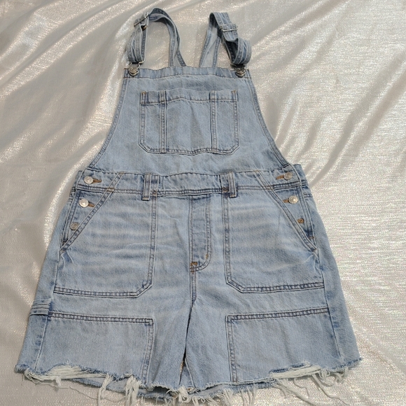 American Eagle Outfitters Pants - American Eagle Light Blue Denim Overalls